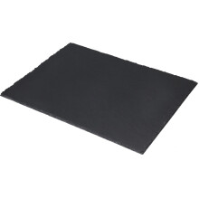 Serving Slate 30 x 40 cm - Natural Slate Placemats & Multi-Purpose Serving Tray with Non-Slip Feet