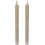 LED Table Candle Set of 2 - 25cm Beige Wax & ABS, Smooth Surface with Wave Top, Remote Controlled, Timer Function 1