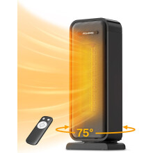 PELONIS Electric Heater, 2000W Energy Efficient Space Silent Room Heater, Portable Ceramic Fan Heaters, Thermostat 2 Settings 12H Timer, Overheat &...