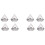 24PCS Transparent Diamond Shape Candy Box Wedding 1