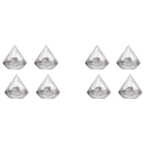 24PCS Transparent Diamond Shape Candy Box Wedding