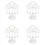 120 Pcs Baptism Acrylic Rosary Beads Mini Rosaries 2