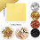 800Pcs Imitation Gold Silver Copper Foil Papers Le 10