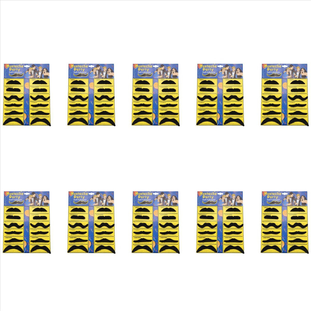 Semoic 120 Pack Self Adhesive Assorted Fake Moustache / M