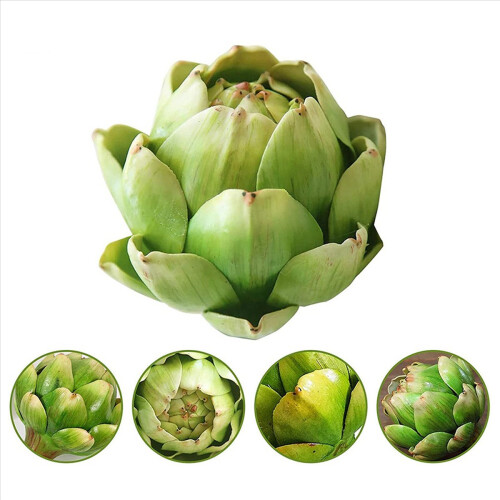 9Pcs Green Artificial Artichoke Plastic Fake Flowe