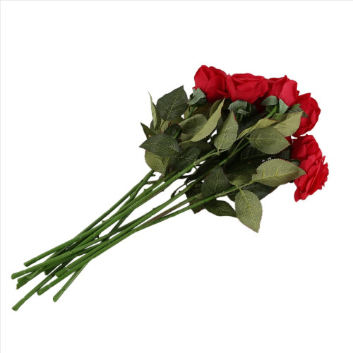 60 Pcs Latex Real Touch Rose Decor Silk Flowers Fl 2