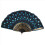 24 Pieces Sequin Fabric Folding Fans Hand Flower L 11