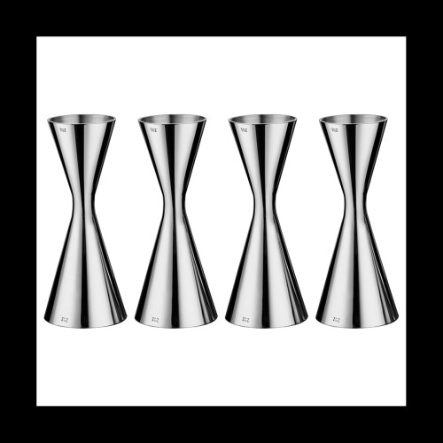 4X Stainless Steel Measure Cup Double Head Bar Par