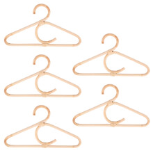5X Rattan Clothes Hanger Style Kids Garments Organ