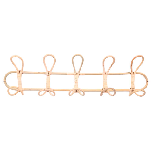 3X Large Rattan Wall Hooks Clothes Hat Hanging Hoo 2