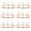 6X Rattan Wall Hooks Kids Garments Organizer Rack 2