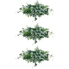 3X Greenery Artificial Front Door Wreath Hanging E
