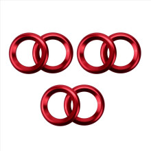 6X Door Audio Speaker Rings, Anodized Aluminum A-P