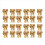 30PCS Christmas Tree Decoration Bows Ribbon Gold 2 1