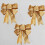 30PCS Christmas Tree Decoration Bows Ribbon Gold 2 7