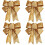 30PCS Christmas Tree Decoration Bows Ribbon Gold 2 3
