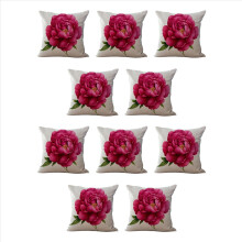 10X Vintage Floral/Flower Flax Decorative Throw Pi