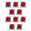 10X Vintage Floral/Flower Flax Decorative Throw Pi 2