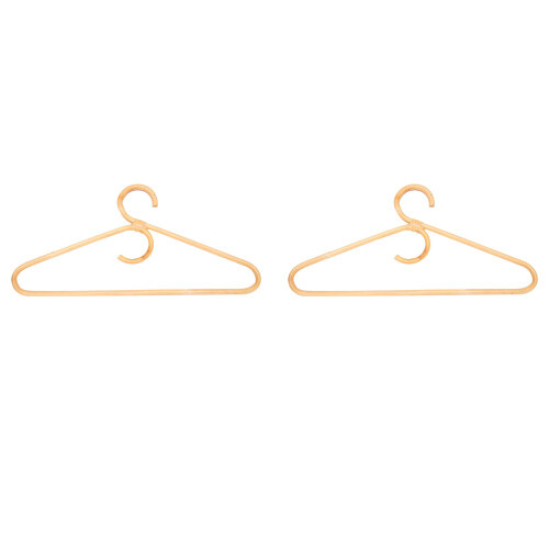 2X Rattan Clothes Hanger Style,Garments Organizer,