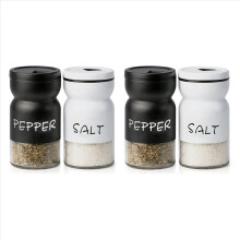 2X Farmhouse Salt and Pepper Shakers Set with Adju