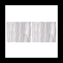 2X Ruffle Shower Curtain Home Decor Soft Polyester