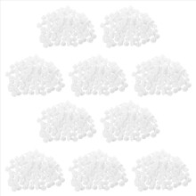1000 Pcs Decor 5 mm White Plastic Hole Drilling Co