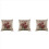 3X Vintage Floral/Flower Flax Decorative Throw Pil 1