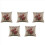 5X Vintage Floral/Flower Flax Decorative Throw Pil 1