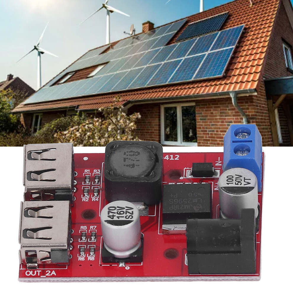 Voltage Regulator Solar Circuit Board 6V-30V To 5V Buck Power Controller Usb 6911356229530