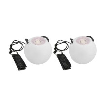 (As show, One size) 2 Pcs Led Poi Balls Glow Poi Balls Led Glow Toy Balls Strobe Spinning Ball For Children Adults