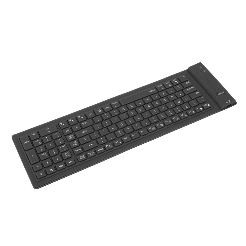 Foldable Silicone Keyboard 108 Keys Waterproof Bt 3.0 Black 6901356229739