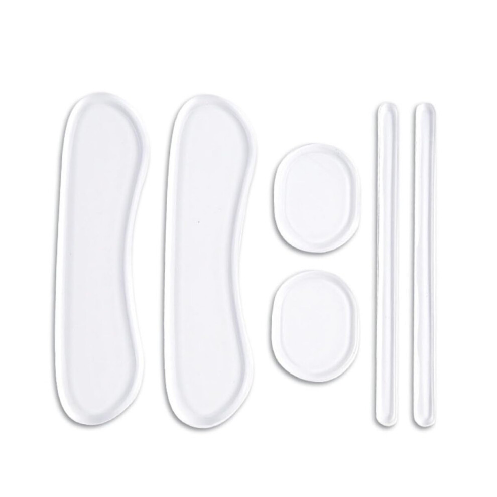 Gel Heel Cushions 3-Pack Slip-On Heel Protectors For Shoes Silicone Gel Pads Plantar Pain Relief