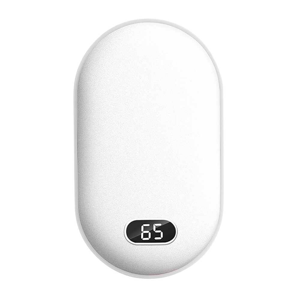 Rechargeable Hand Warmers 5000Mah Capacity Reusable Usb Heater Portable Power Bank 7X11cm For Men And Women White 9393856662265
