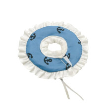 Adjustable Recovery Cone Collar For Small Pets, Size M Blue, Soft Lightweight E-Collar, Anti-Licking Design