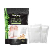 10PCS Lymphatic Cleanse Soothing Foot Pads Deep Cleansing Detox Promote Circulation Relieve Fatigue