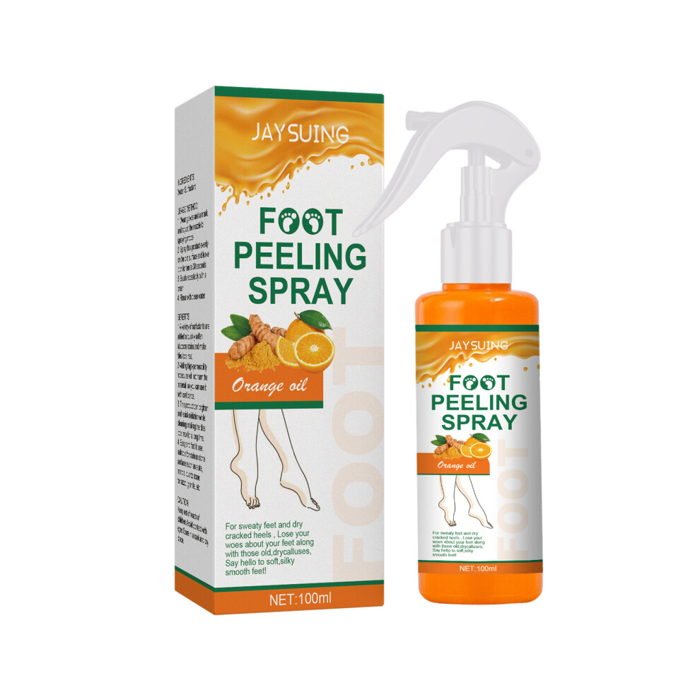 Foot Peeling Spray 100ml Pedicure Dead Skin Exfoliator for Cracked Rough Heels, Remove Dead Skin