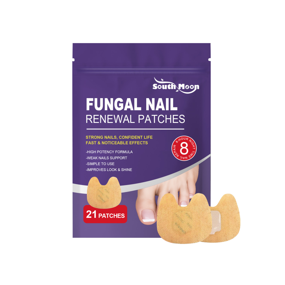 21PCS Fungal Nail Renewal Patches 8-Hour Fungal Nail Patches for Damaged, Discolored Nails