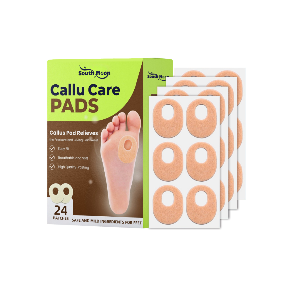 24PCS Callu Care Pads Soft Felt Oval Shape Foot Callus Cushions Pads for Toes and Feet