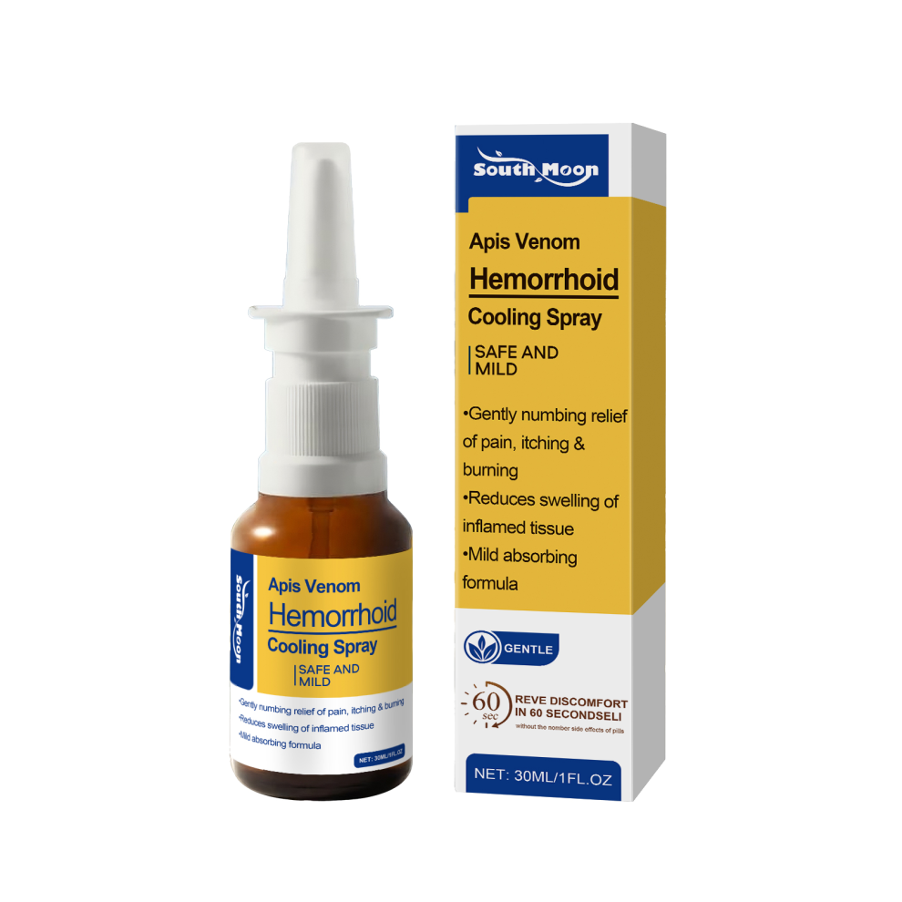 Hemorrhoid Cooling Spray 30ml Quick-Absorbing Natural Itching & Burning Relief Spray