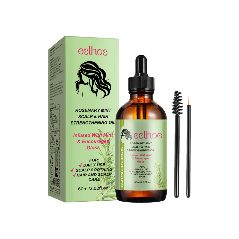 1 Set Rosemary Hair Oil Treatment for Dry Frizzy Hair Anti Hair Loss Smoothing Hair Repair