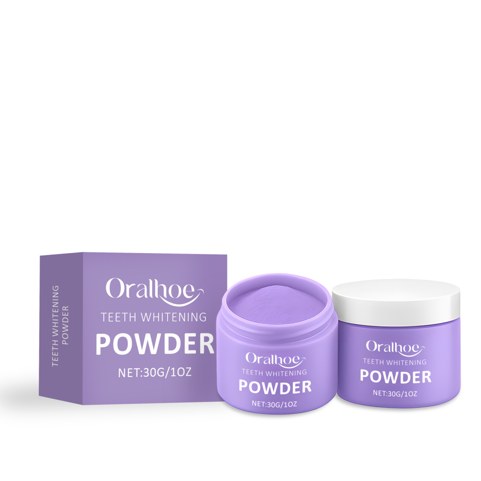 Purple Teeth Whitening Powder 30g Stain Removal Whitening Breath Freshener Enamel Repair