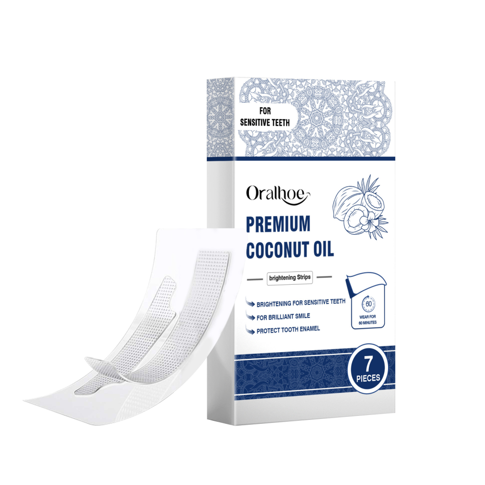 7PCS Teeth Whitening Brightening Strips Deep Cleaning Long Lasting Brightening Gentle Formula Oral Care