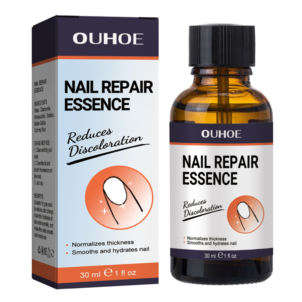 Yellow Nail Repair Serum 30Ml Nail Repair Treatment For Damaged Nails, Thick, And Discolored Toenails