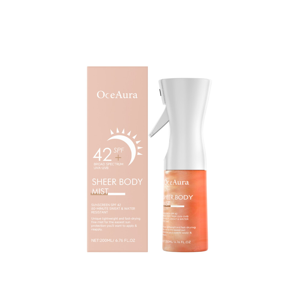 200ml Sunscreen Spray SPF50+ Broad Spectrum Moisturizing Water Resistant with Rotary Nozzle