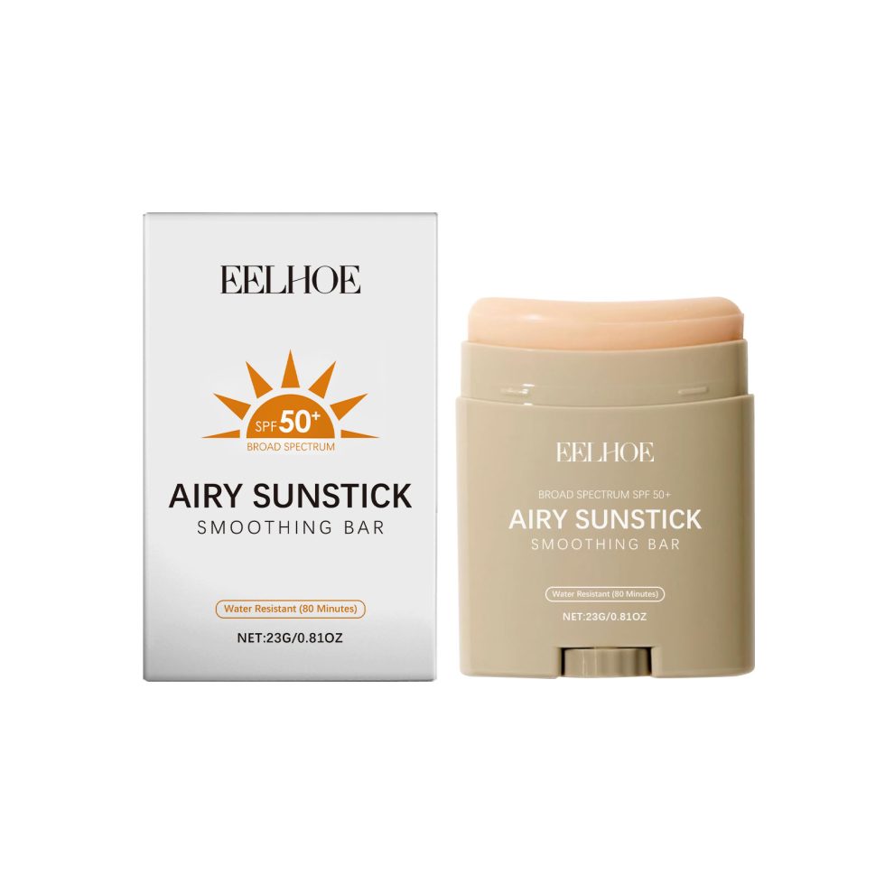Airy Sunstick Smothing Bar Waterproof Broad Spectrum SPF50+ Suncreen Stick for Face & Body