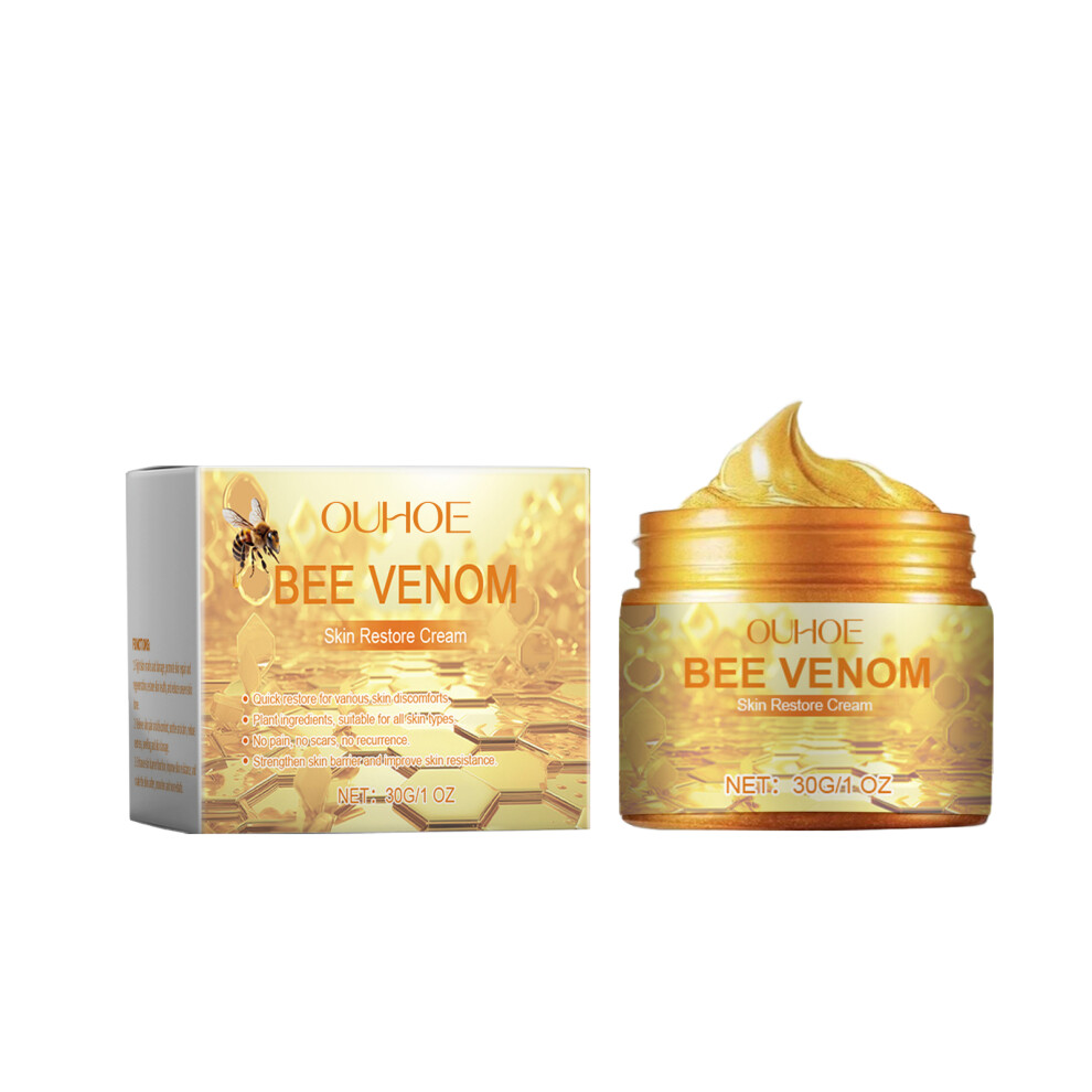 Bee Venom Skin Restore Cream 30g Gentle Hydrating Moisturizer for Dry Itchy Skin Face Body Nourishment