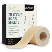 Silicone Scar Tape 1.6 x 60 inch Scar Tape Removal Sheets for Surgical Scars, Tummy Tuck C-Section