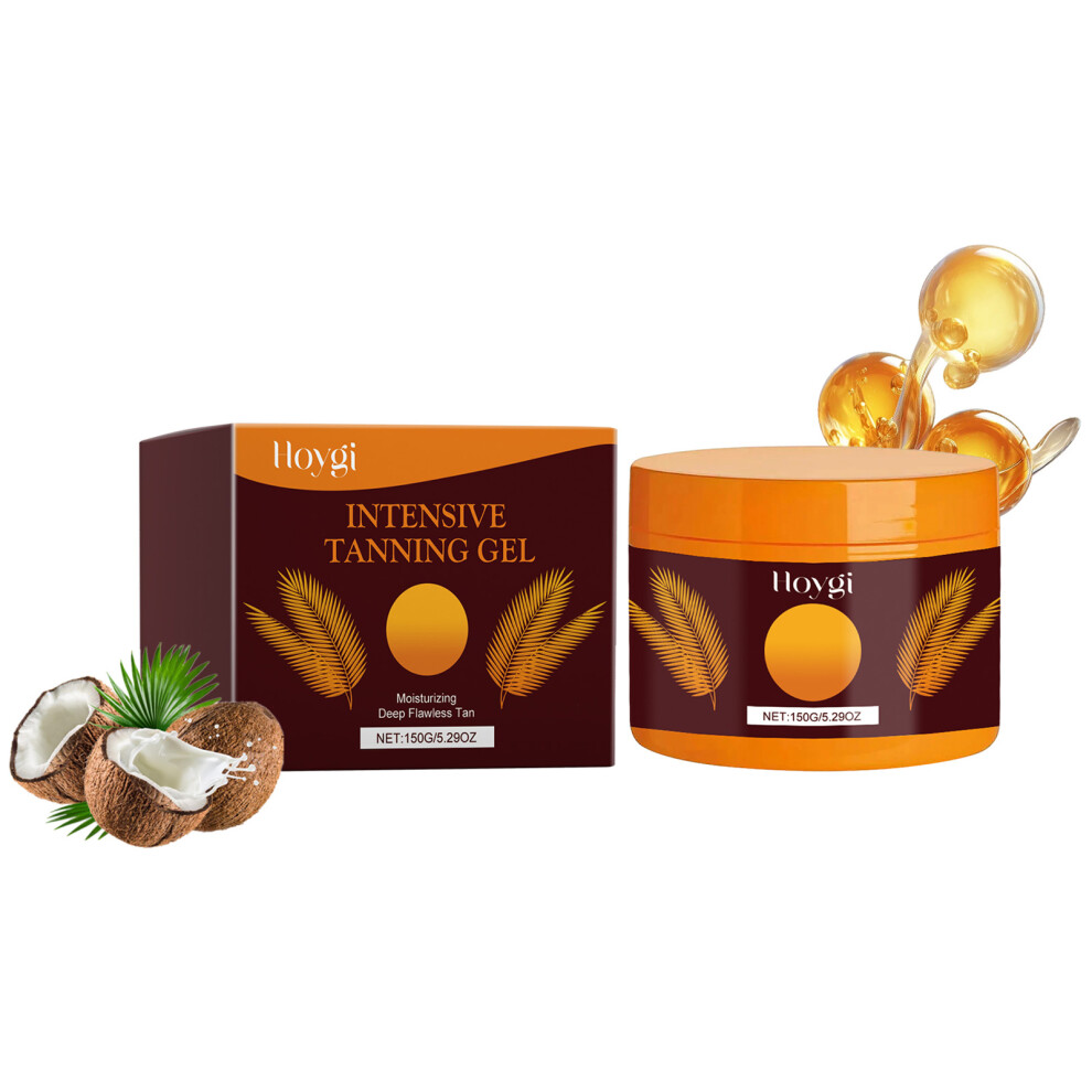 Bronze Intense Tanning Gel 150Ml For Natural Skin Anti Wrinkle Sun Protection Moisturizing Even Skin Tone