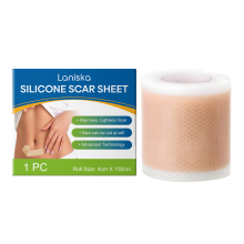 Silicone Scar Sheet Reusable Breathable Scar Fading Strips for Surgical Scars, Keloid, C-Section