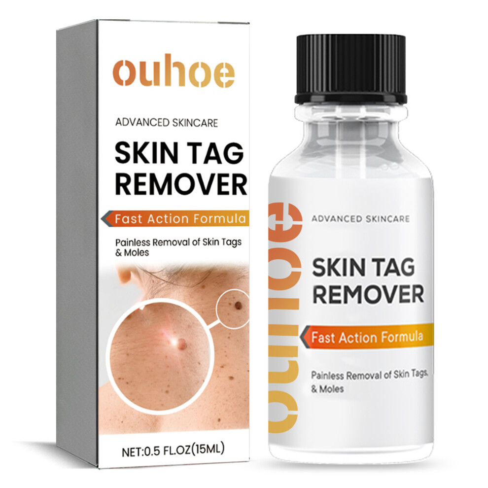Black Wart Remover Serum 15Ml For Skin Tag Mole Removal Spot Treatment Smoothing Skin